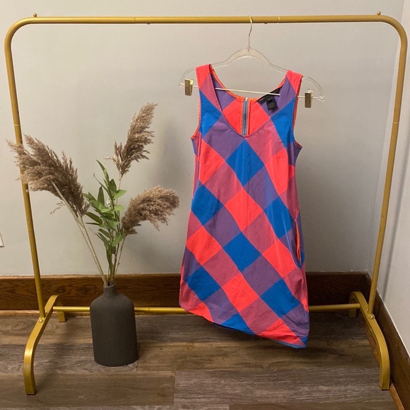 COLORFUL ARGYLE MARC JACOBS DRESS - Picture 1 of 4